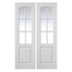 JB Kind Classique 6 Light Internal White Primed Glazed Door Pair 1981 x 1220 x 35mm (48") JB Kind Classique 6 Light Internal White Primed Glazed Door Pair 1981 x 1220 x 35mm (48")
